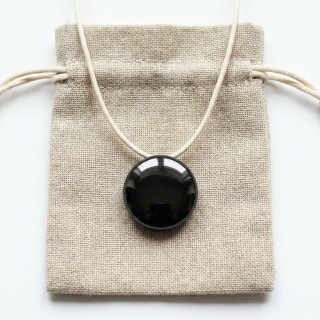 Collier Shungite Élite — Bouclier Personnel Anti-Ondes