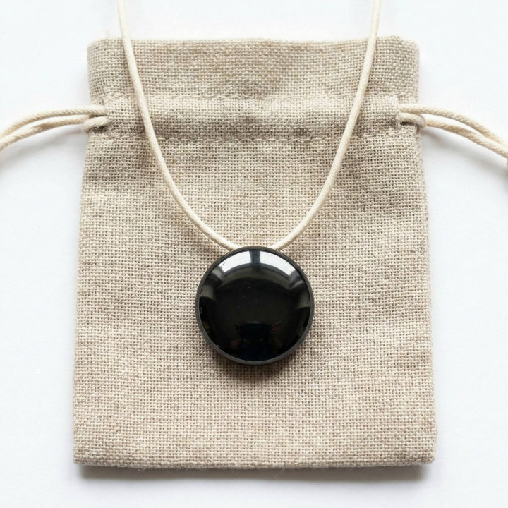 Collier Shungite Élite — Bouclier Personnel Anti-Ondes